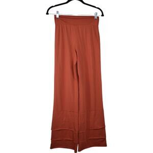 Matilda Jane Rust Orange Tiered Wide Leg Pants Small